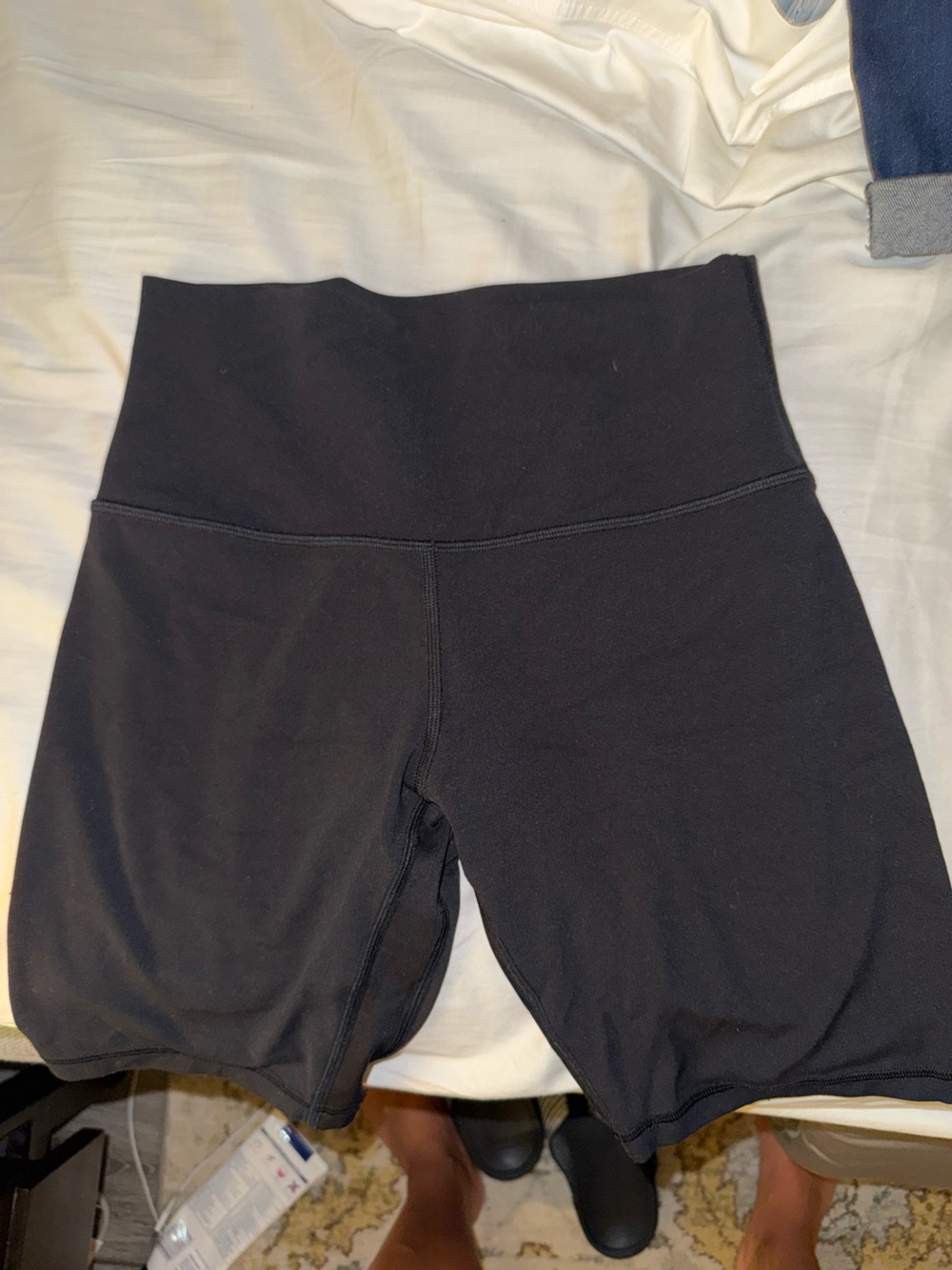 lululemon athletica High-Rise Black Bike Shorts
